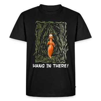 Accrochez-vous à la créature de la forêt d’écureuils - T-shirt Premium bio Homme - noir - Devant - Nico (187cm)