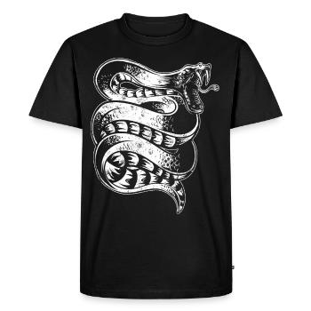 Serpent - T-shirt Premium bio Homme - noir - Devant - Nico (187cm)