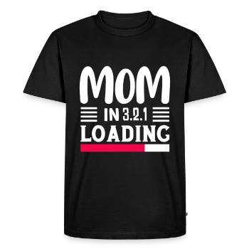 I went from mom to mom to be great - Men's Premium Organic T-Shirt - black - Front - Nico (187cm)