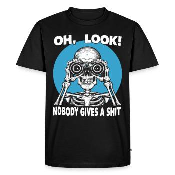 Funny skeleton design - Men's Premium Organic T-Shirt - black - Front - Nico (187cm)