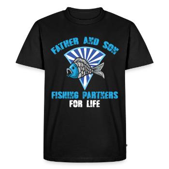 Cool rengaine pour tous les pêcheurs et les pêcheurs - T-shirt Premium bio Homme - noir - Devant - Nico (187cm)
