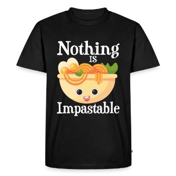 Funny Sayings Illustration Design - Men's Premium Organic T-Shirt - black - Front - Nico (187cm)