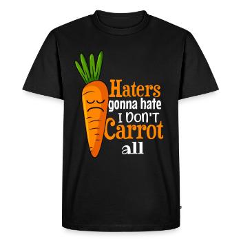 Funny Sayings Illustration Design - Men's Premium Organic T-Shirt - black - Front - Nico (187cm)