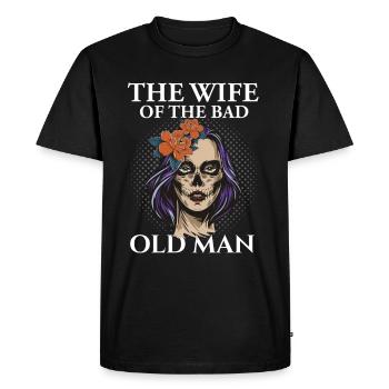 La femme du vieil homme maléfique - T-shirt Premium bio Homme - noir - Devant - Nico (187cm)