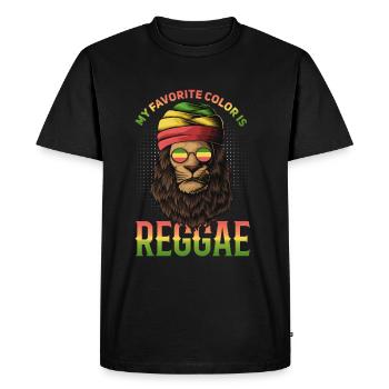 Genre de musique reggae drôle disant - T-shirt Premium bio Homme - noir - Devant - Nico (187cm)