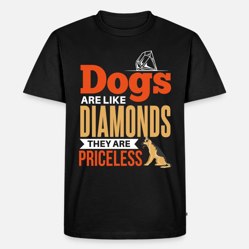 Cooler Hunde Haustier Spruch - Männer Premium Bio T-Shirt - Schwarz