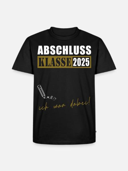 Abschlussklasse 2025 - Männer Premium Bio T-Shirt - Schwarz