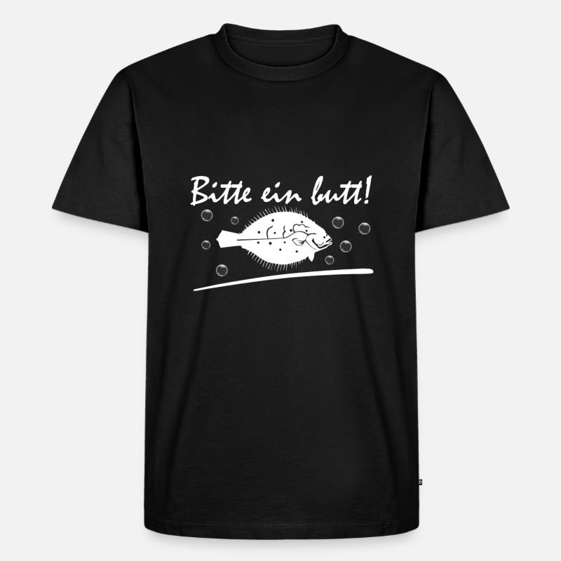 Bitte ein Butt - Männer Premium Bio T-Shirt - Schwarz