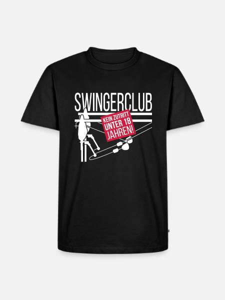 Swingerclub karpe fiskere gave - Herre Premium økologisk T-shirt - sort