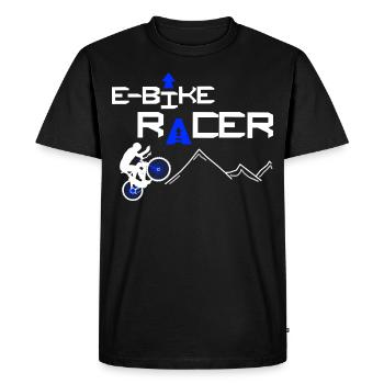 Ventilateur de vélo électrique, cycliste électrique - T-shirt Premium bio Homme - noir - Devant - Nico (187cm)