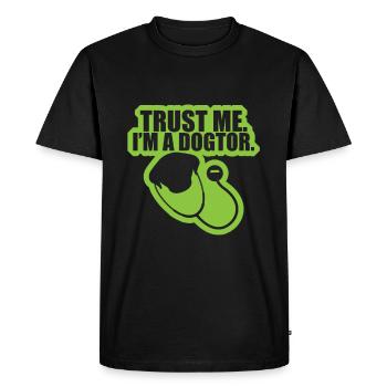 Faites-moi confiance, je suis un chien vétérinaire vétérinaire Dogtor Funny - T-shirt Premium bio Homme - noir - Devant - Nico (187cm)
