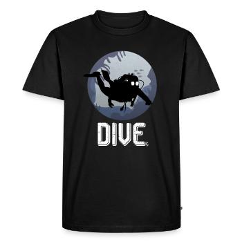 Cool Dive Underwater Graphic Scuba Diving - Men's Premium Organic T-Shirt - black - Front - Nico (187cm)