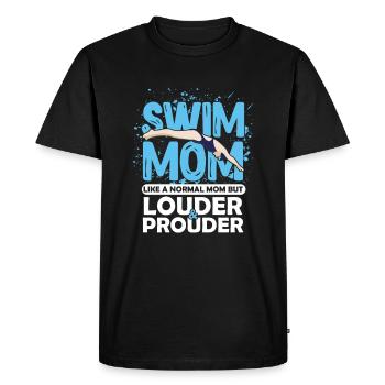 Nager maman athlète nager maman nageurs mère - T-shirt Premium bio Homme - noir - Devant - Nico (187cm)