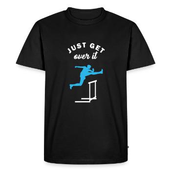 Track And Field Gymnast Hurdle Runner Running - Men's Premium Organic T-Shirt - black - Front - Nico (187cm)