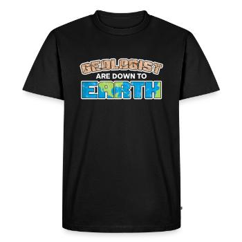 Étude géologue des roches de la chimie de la terre - T-shirt Premium bio Homme - noir - Devant - Nico (187cm)