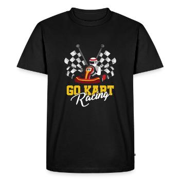 Karts Motorsport Karting Course sur route Racer Go - T-shirt Premium bio Homme - noir - Devant - Nico (187cm)