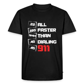 All Faster Than Dialing Artillery Rights Gunsmith - Men's Premium Organic T-Shirt - black - Front - Nico (187cm)