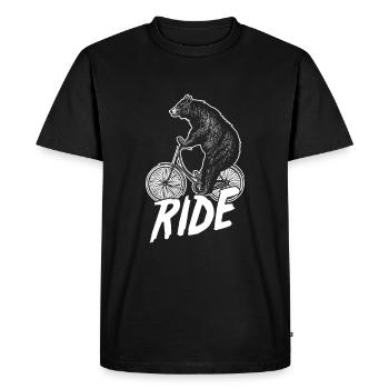 Cycliste Cycliste Cyclisme Exercice Bikers Cyclisme - T-shirt Premium bio Homme - noir - Devant - Nico (187cm)
