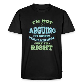 Drôle sarcastique Sarcast Sauvagerie je ne suis pas - T-shirt Premium bio Homme - noir - Devant - Nico (187cm)