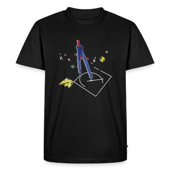 Structure Designing Buildings Architecture Gift - Men's Premium Organic T-Shirt - black - Front - Nico (187cm)