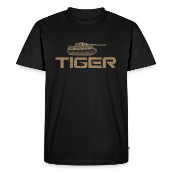 Tank Armoured Fighting Vehicle Combat Army - Men's Premium Organic T-Shirt - black - Front - Nico (187cm)