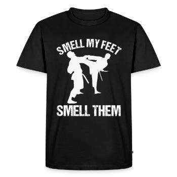 Karate Fighter Martial Arts Kendo Gift Taekwando - Men's Premium Organic T-Shirt - black - Front - Nico (187cm)