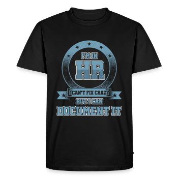 Responsable des ressources humaines Gestion des employés - T-shirt Premium bio Homme - noir - Devant - Nico (187cm)