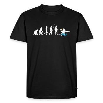 Evolution cadeau de jeu de sports aquatiques Cool Water Polo - T-shirt Premium bio Homme - noir - Devant - Nico (187cm)
