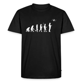 Pilot UAV Aircraft Quadcopter Aerial Vehicle Gift - Men's Premium Organic T-Shirt - black - Front - Nico (187cm)