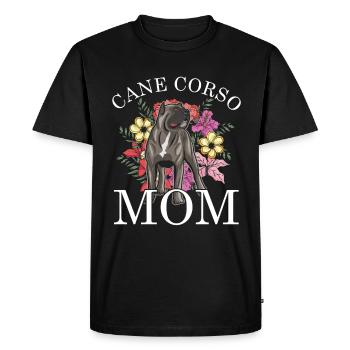 Chiot chiens amoureux des animaux de compagnie - T-shirt Premium bio Homme - noir - Devant - Nico (187cm)