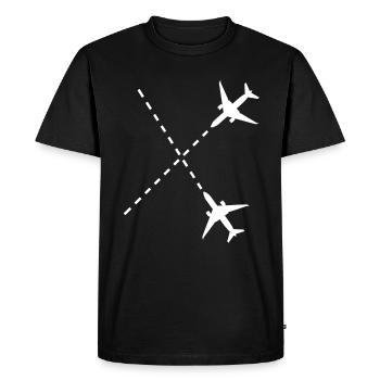 Avion pilote de drone avion cadeau - T-shirt Premium bio Homme - noir - Devant - Nico (187cm)