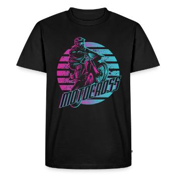 Cadeau de moto de motocross de moto de motocross de moto - T-shirt Premium bio Homme - noir - Devant - Nico (187cm)