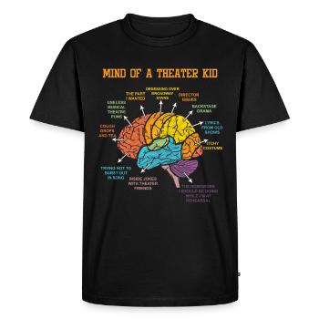 Acteur Brain Theatre Thater Actrice Actrice Cadeau - T-shirt Premium bio Homme - noir - Devant - Nico (187cm)
