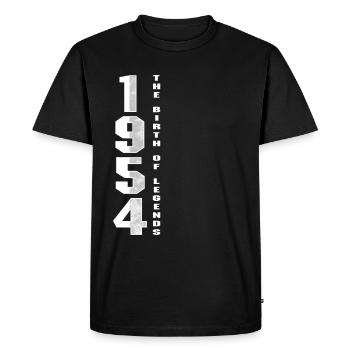 La naissance des légendes 1954 66 e anniversaire cadeau - T-shirt Premium bio Homme - noir - Devant - Nico (187cm)