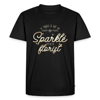 Pour être un fleuriste Bouquet de fleurs Jardinage de jardin - T-shirt Premium bio Homme - noir - Devant - Nico (187cm)