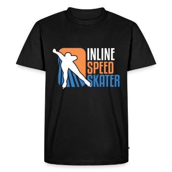 Inline Speed Skater Roller Skates Rollerblading - Men's Premium Organic T-Shirt - black - Front - Nico (187cm)