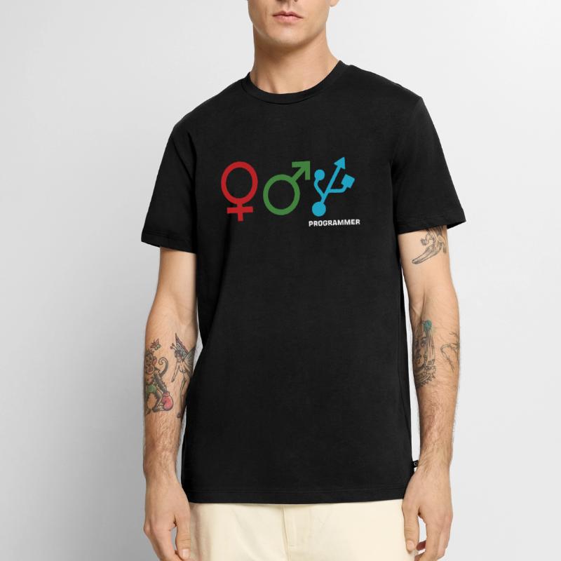 Programmation des codes de déchiffrement Technicien en informatique T-shirt Premium bio Homme