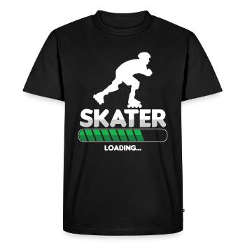 Skater Loading Inline Skating Rollerblading Gift - Men's Premium Organic T-Shirt - black - Front - Nico (187cm)