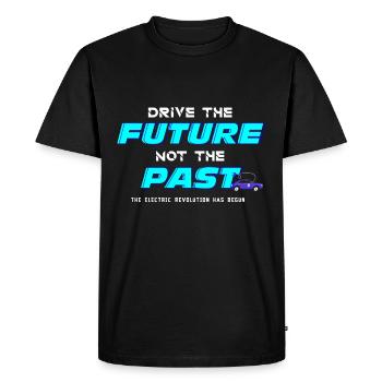 Drive The Future Electric Car Automobile Gift - Men's Premium Organic T-Shirt - black - Front - Nico (187cm)