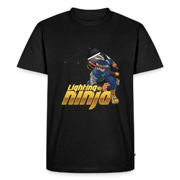 Lighting Ninja Engineer Light Music Band Gift - Men's Premium Organic T-Shirt - black - Front - Nico (187cm)