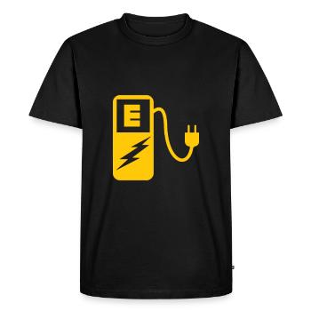 Voiture électrique Charger Drive Vehicle Automobile - T-shirt Premium bio Homme - noir - Devant - Nico (187cm)