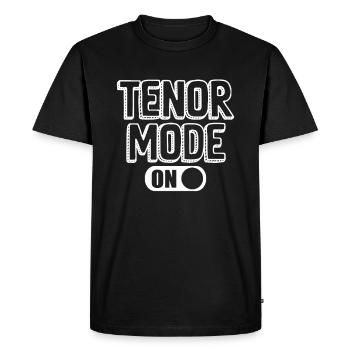 Ténor Mode On Choir Chorus Choral Music Singer - T-shirt Premium bio Homme - noir - Devant - Nico (187cm)