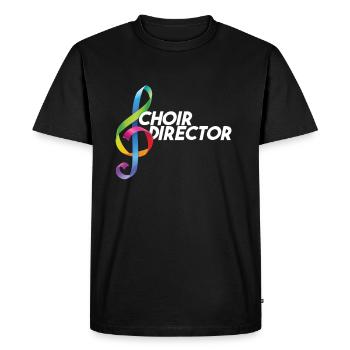 Chef de chœur Clef Music Chorus Chef choral - T-shirt Premium bio Homme - noir - Devant - Nico (187cm)