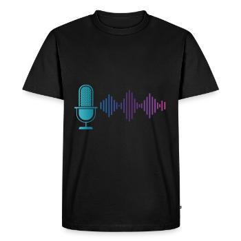 Microphone Musique Chantant Karaoke Sound Engeneer - T-shirt Premium bio Homme - noir - Devant - Nico (187cm)