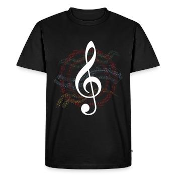 Music Notes Clef Choir Choral Music Chorus Gift - T-shirt Premium bio Homme - noir - Devant - Nico (187cm)