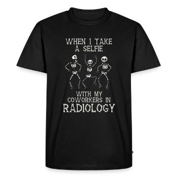 Drôle Rad Tech Cadeaux Selfie en radiologie Radio - T-shirt Premium bio Homme - noir - Devant - Nico (187cm)