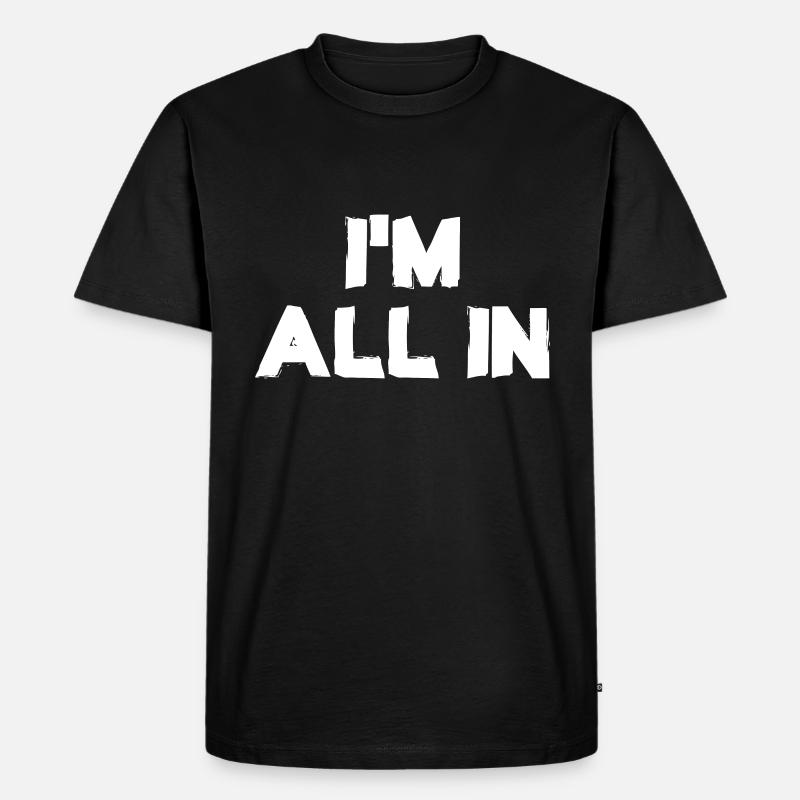 Alles in Krypto-Blockchain-Kryptogeld - Männer Premium Bio T-Shirt - Schwarz