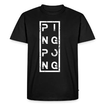 Ping Pong Table Tennis Paddle Racket Cadeau - T-shirt Premium bio Homme - noir - Devant - Nico (187cm)