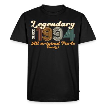 Original vintage 1994 28th birthday gift - Men's Premium Organic T-Shirt - black - Front - Nico (187cm)