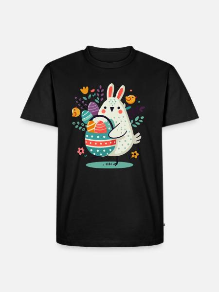 Sweet Easter motif - Men's Premium Organic T-Shirt - black